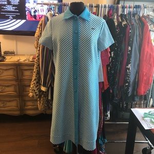 Vintage A-Line Button Up Izod Dress